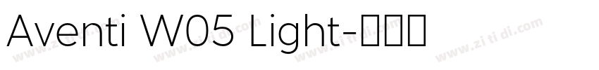 Aventi W05 Light字体转换